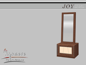 Sims 3 — Joy Cheval Mirror by NynaeveDesign — Joy Singles Bedroom - Cheval Mirror Located in: Decor - Mirrors Price: 500