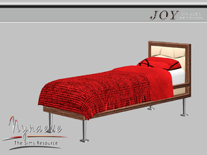 Sims 3 — Joy Single Bed by NynaeveDesign — Joy Singles Bedroom - Single Bed Located in: Comfort - Beds Price: 2000 Tiles: