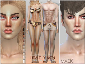 Sims 4 — PS Healthy Skin MASK by Pralinesims — Skintone mask in 10 colors, 2 opacity options (75 and 100). All ages and