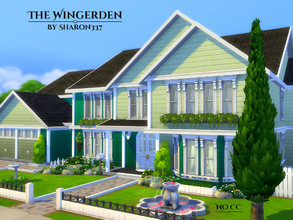 Sims 4 — The Wingerden by sharon337 — The Wingerden is a family home built on a 40 x 30 lot in Newcrest on the Optimist's