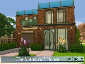 Sims 4 — The Industrial House by Ineliz — The suburban industrial house for a small household. Have your young adults