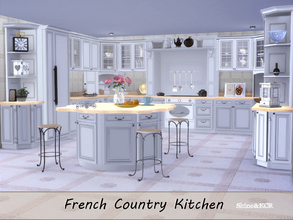 Sims 4 — Kitchen French Country by ShinoKCR — Kitchenfurniture in French Country Style. Objects may work only with a