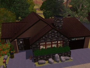 Sims 3 — Bigger Mini Home by blgfan902 — This newer version of my mini ranch home features three large bedrooms, three