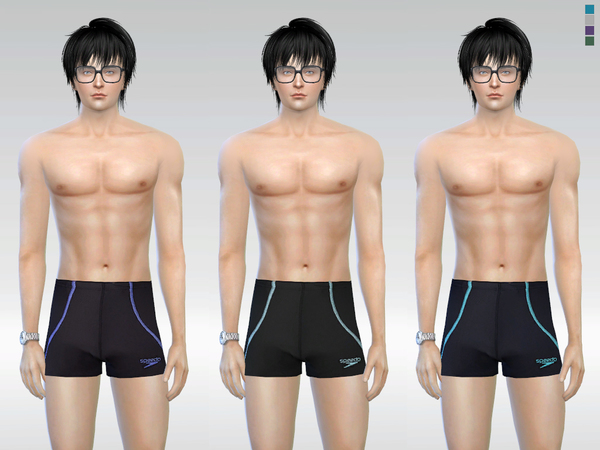 Sims 4 — Sporty Speedo by McLayneSims — Standalone item 4 Swatches No recoloring Please don't upload my works to any