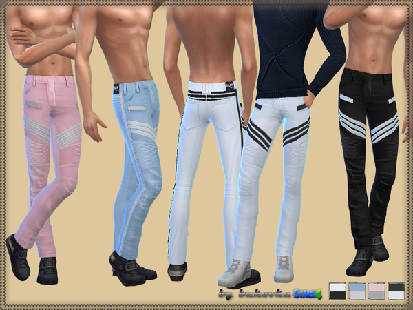 Sims 4 — Pants Balman stripes by bukovka — Pants are designed for men of all ages. Installed autonomously, 4 coloring