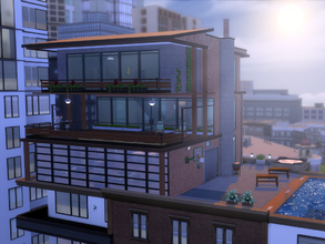 Sims 4 — Industrial Penthouse by tegartsaputra — Industrial style Penthouse. It's perfectly match with the Arts Quarter