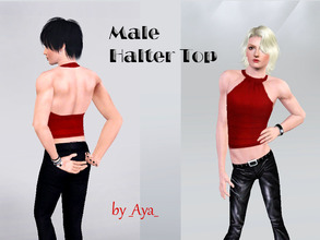 Sims 3 — Male Halter Top by _aya_ — Halter Top redesigned to fit your boys.