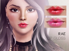 Sims 3 — Rae Lip Gloss by Pralinesims — Glossy lips, 3 rec channels
