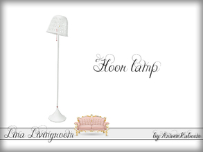 Sims 4 — Lina Livingroom - Floor Lamp by ArwenKaboom — White floor lamp. 