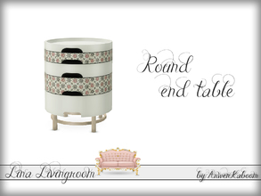 Sims 4 — Lina Livingroom - Round End Table by ArwenKaboom — Round end table. 