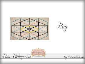 Sims 4 — Lina Livingroom - Rug by ArwenKaboom — Colorful livingroom rug.