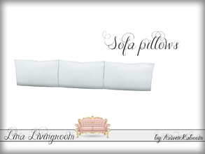 Sims 4 — Lina Livingroom - Sofa Pillows by ArwenKaboom — Gray sofa pillows.