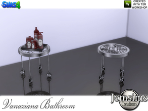 Sims 4 — vanaziana end table Small metal trolley small by jomsims — vanaziana end table Small metal trolley small