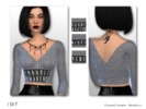 Sims 4 — IMF Cropped Sweater - Rebellious by IzzieMcFire — Cropped Sweater - Rebellious contains 3 designs in 1 color