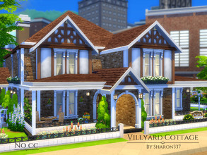 Sims 4 — Villyard Cottage by sharon337 — Villyard Cottage is a family home built on a 30 x 30 lot in San Myshuno on The