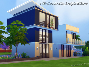 Sims 4 — MB-Concrete_Inspiration by matomibotaki — Elegant and modern family house with lot of space and comforable