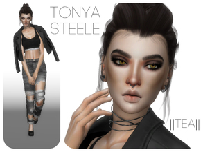 Sims 4 — Tonya Steele by _Tea_ — Hello everyone! Here is another sim from me, Tonya Steele! Her traits are Creative,