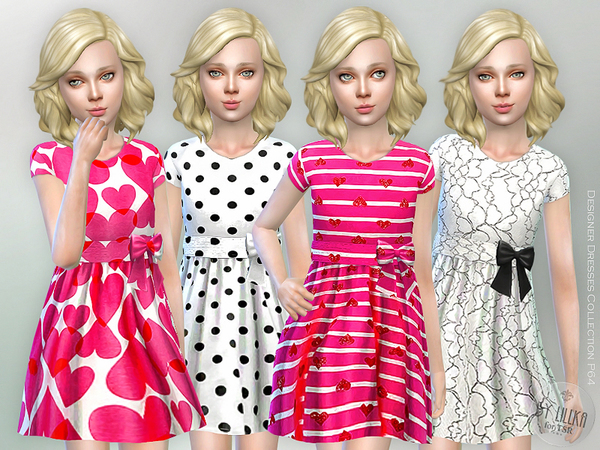 Sims 4 — Designer Dresses Collection P64 by lillka — Designer Dresses Collection P64 New item / 4 styles I hope you like