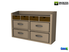 Sims 4 — kardofe_Breakfast nook_Cupboard by kardofe — Cupboard with large and small drawers