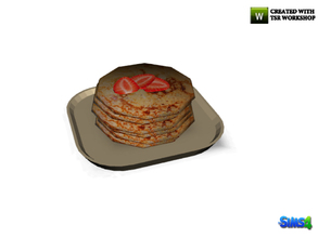 Sims 4 — kardofe_Breakfast nook_Pancakes by kardofe — Dish with a pile of pancakes, just decorative 