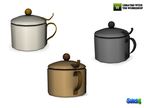 Sims 4 — kardofe_Breakfast nook_Sugar Bowl by kardofe — Metal sugar in three different options, decorative only 
