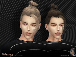 Sims 4 — WINGS HAIR OS0116 M by wingssims — This hairstyle for men's hair I hope you like it File size is 6.8 MB With 16