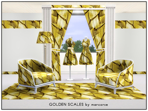 Sims 3 — Golden Scales_marcorse by marcorse — Metal pattern: overlapping, irregular golden scales