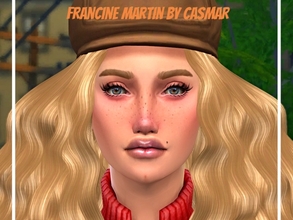 Sims 4 — Francine Martin by casmar — Francine is an extraordinary painter. She is a passionate art, and of course very