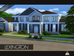 Sims 4 — Lexington by ProbNutt — The impeccably appointed gourmet kitchen of the stately Lexington sets the tone for this