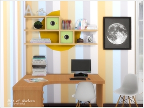 Sims 4 — Wall shelf 03 by Severinka_ — Wall shelf 03 3 colors