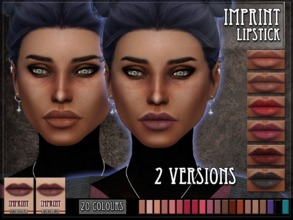 Sims 4 — Imprint Lipstick - version 1 by RemusSirion — Imprint Lipstick for TS4 :) This is the version with smoother