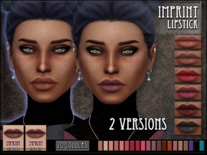 Sims 4 — Imprint Lipstick - Version 2 by RemusSirion — Imprint Lipstick for TS4 :) This is the version with more defined