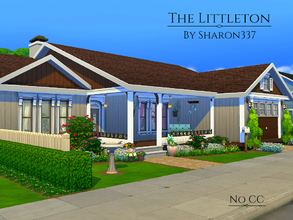 Sims 4 — The Littleton by sharon337 — The Littleton is a family home built on a 30 x 20 lot in Newcrest on Cookout