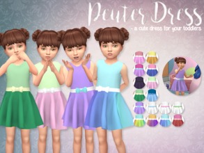 Sims 4 — Peuter Dress by Eenhoorntje — I made a cute dress because toddlers are so adorable! - It has all LODs and the
