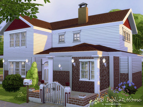 Sims 4 — MB-Feel_at_Home by matomibotaki — MB-Feel_at_Home, little suburaban home with lot of space. Cozy and charming to