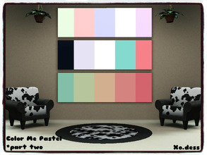 Sims 3 — Color Me Pastel_PAINTING SET. #2 by Xodess — This is part two of my - COLOR ME PASTEL - series. This set