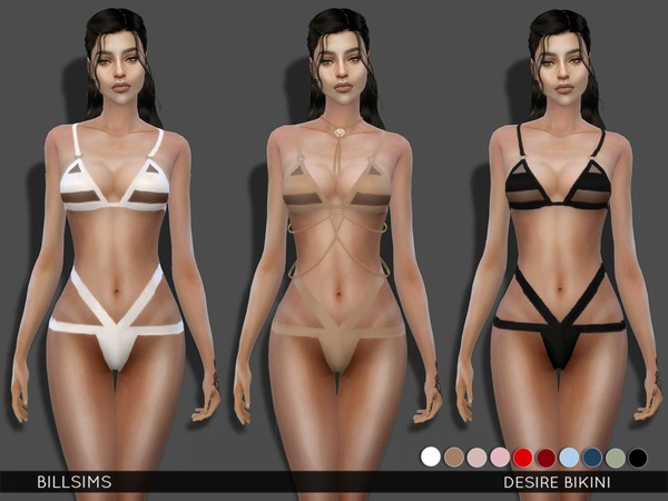 Sims 4 — Desire Bikini by Bill_Sims — Female, Teen-Elder Swimwear/Sleepwear 10 different colour variations CAS thumbnail