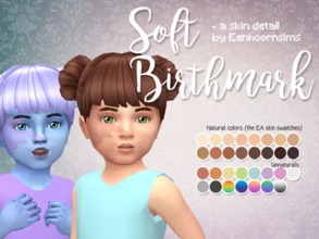 Sims 4 — Soft Birthmark by Eenhoorntje — I wanted more birthmarks for toddlers and I decided to make it available for the