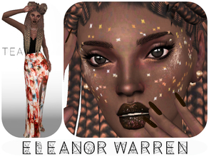 Sims 4 — Eleanor Warren by _Tea_ — Hello everyone! I'm back with another sim... Eleanor Warren! -Her traits: Genuis,