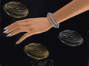 Sims 3 — NataliS TS3 Mesh hoop bracelet FT-FA by Natalis — Wire mesh hoop bracelet. FT-FA-YA