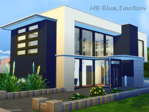 Sims 4 — MB-Blue_Emotion by matomibotaki — MB-Blue_Emotion, little modern family house with bright day-light to come in