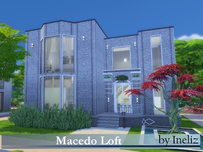 Sims 4 — Macedo Loft by Ineliz — Macedo Loft is a medium modern house with all comfort for your sims. Happy simming!