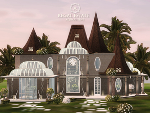 Sims 3 — Regal Estate by Aquarhiene — Beautiful house for your simmies! Interior contains: Hall with dining area and