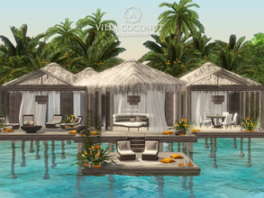 Sims 3 — Villa Coconut by Aquarhiene — Wonderful tropical villa for your simmies! House includes: Kitchen with dining