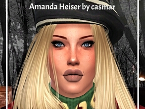 Sims 4 — Amanda Heiser by casmar — Amanda is a reflective Sims, her goal is to be a best seller author. She is very