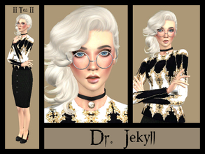 Sims 4 — Dr. Jekyll by _Tea_ — Hello everyone! I've decided to try something new and make another sim... Dr. Jekyll! -Her