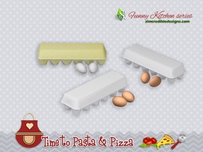 Sims 4 — Funny kitchen - Time to Pasta and Pizza - eggs by SIMcredible! — by SIMcredibledesigns.com available at TSR