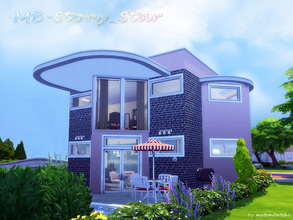 Sims 4 — MB-Stony_Star by matomibotaki — MB-Stony_Star, is a house with unusual built-style, but cozy and cute for a