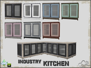 Sims 4 — Kitchen Industry Counter v5 by BuffSumm — Part of the *Industry Series*