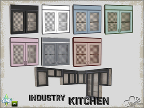 Sims 4 — Kitchen Industry Cabinet v2 by BuffSumm — Part of the *Industry Series*